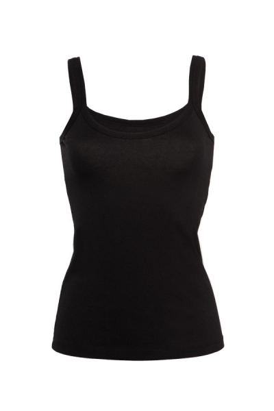 Хлопковая майка на тонких бретелях L009 Reina