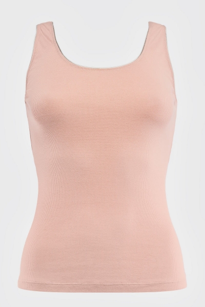 Хлопковая майка в рубчик SLZ23303015/315S powder