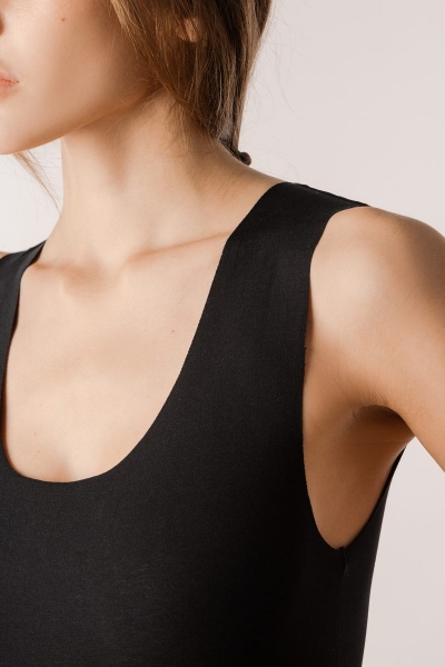 Хлопковая майка с широкими бретелями L015l Renata