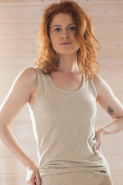 Хлопковая термомайка с узором LVS 729