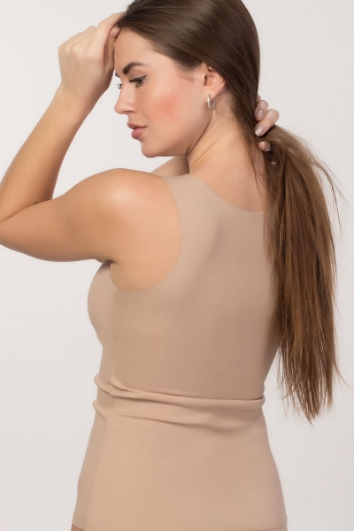 Бесшовная майка из хлопка 6100