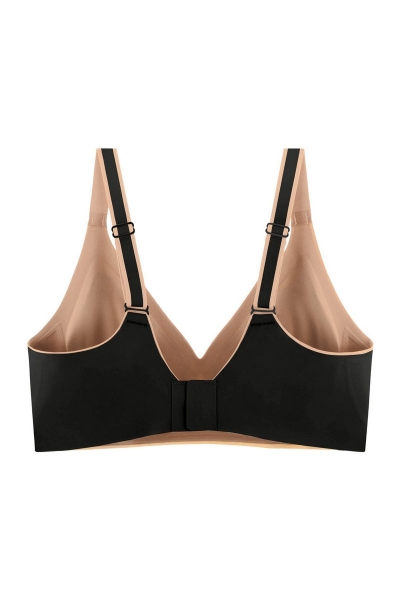 Безшовний бюстгальтер з вкладишами 7085-074 black2