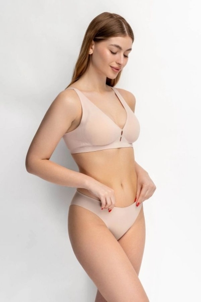 Безшовний бра-топ з мікрофібри 7083-074 beige4