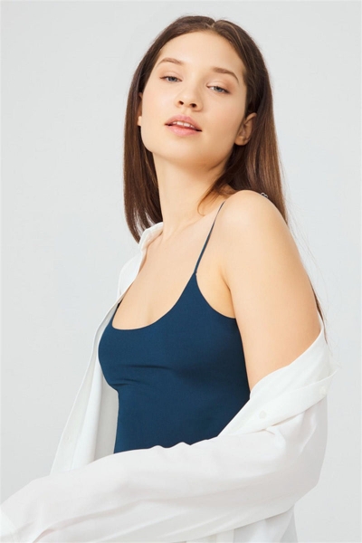 Безшовний топ CH1752 petrol-green4