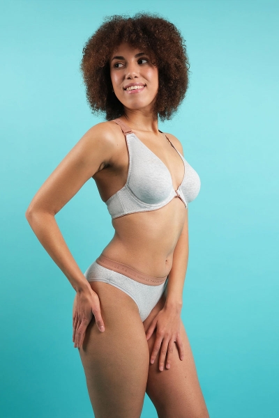 Бюстгальтер із застібкою спереду SLZ24501017 gray melange6