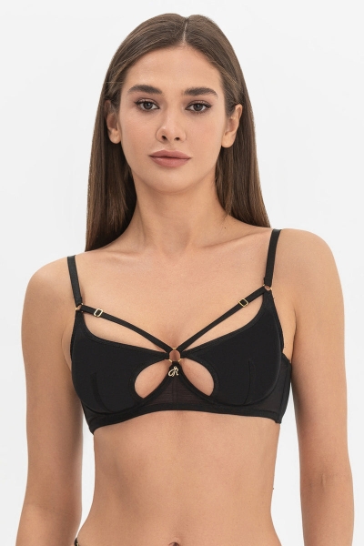 Бюстгальтер с декоративными ремешками Murana L22013 black