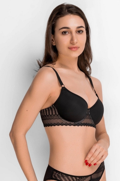Бюстгальтер зі щільними чашками 8177-017 black2