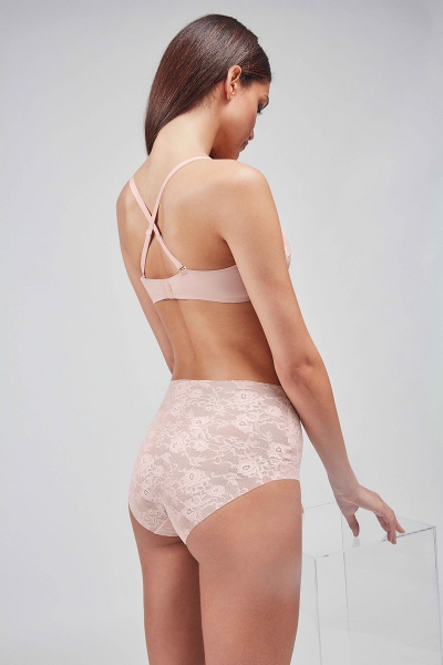 Формований бюстгальтер з мереживом 392 rose8