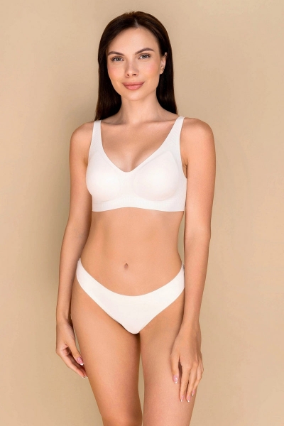 Гладкий бюстгальтер з мікрофібри 877-070 champagne4