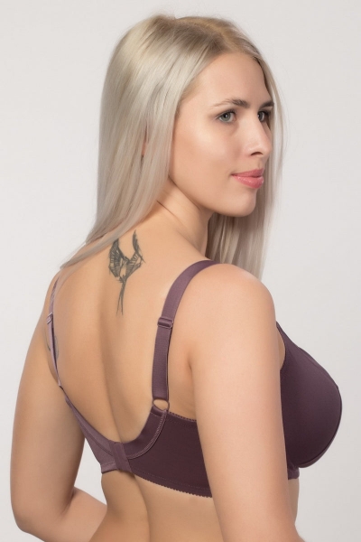 Гладкий бюстгальтер з м'якими чашками 299 cacao2
