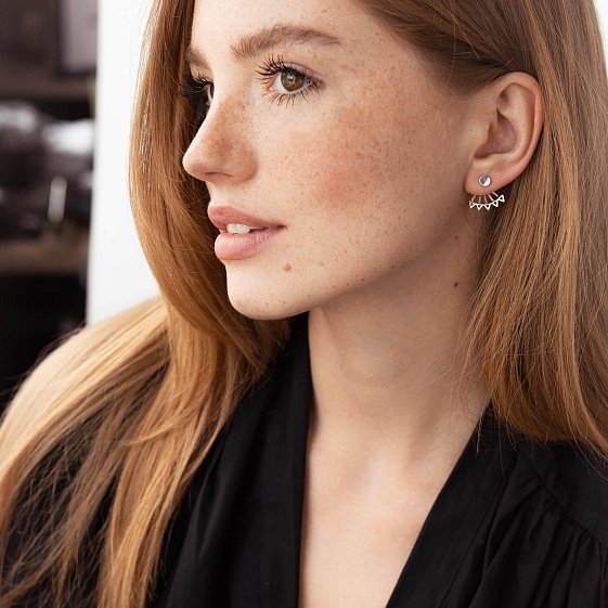 Непарні сережки купити Oniks