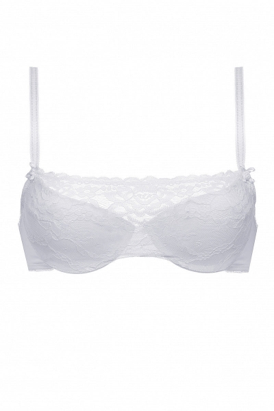 Мереживний бюстгальтер бандо SLZ18401035/035E white6