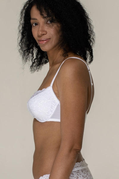 Мереживний бюстгальтер бандо SLZ18401035/035E white4