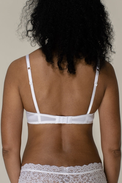 Мереживний бюстгальтер бандо SLZ18401035/035E white2