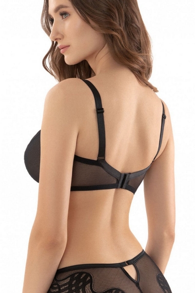 М'який мереживний бюстгальтер 1454/29 Ilen black2