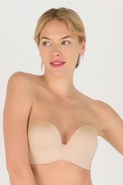 Бюстгальтер бандо push-up без бретелей W032D Ultimate Strapless nude