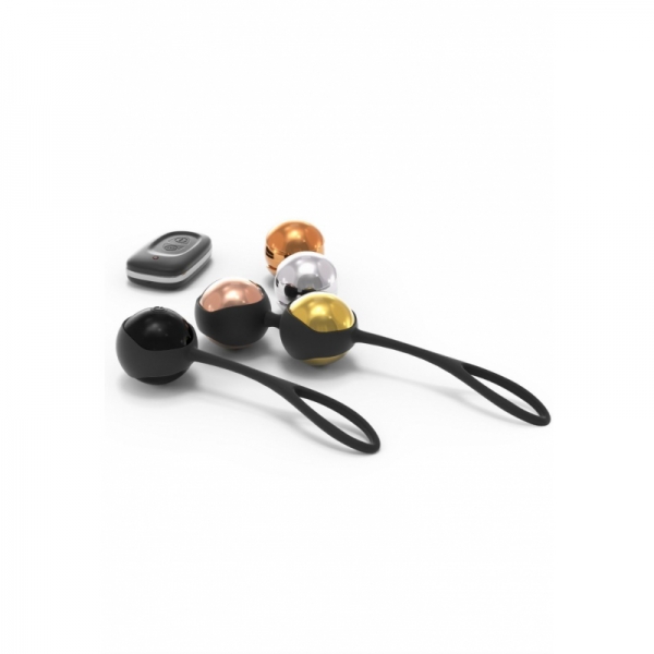 Набір вагінальних кульок Dorcel Training Balls, діам. 3,4 см, вага 20-117гр, є вібрація, пульт ДУ Набір вагінальних кульок Dorcel Training Balls, діам. 3,4 см, вага 20-117гр, є вібрація, пульт ДУ