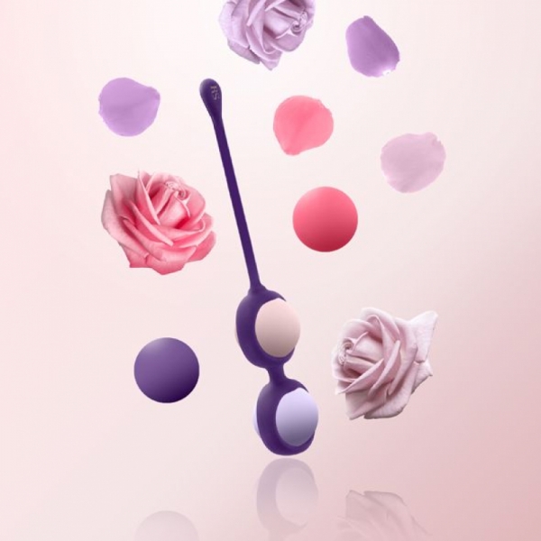 Набір вагінальних кульок Rianne S: Pussy Playballs Coral, вага 15г, 25г, 35г, 55г, монолітні Набір вагінальних кульок Rianne S: Pussy Playballs Coral, вага 15г, 25г, 35г, 55г, монолітні