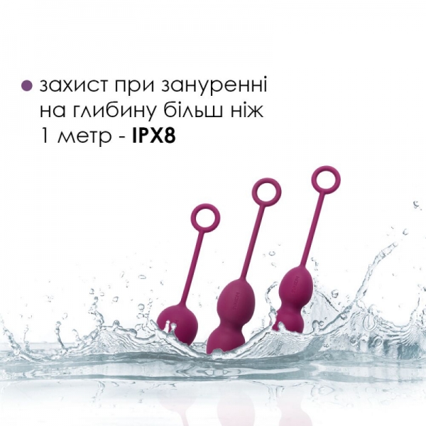 Набір вагінальних кульок Svakom Nova Violet зі зміщеним центром важкості Набір вагінальних кульок Svakom Nova Violet зі зміщеним центром важкості