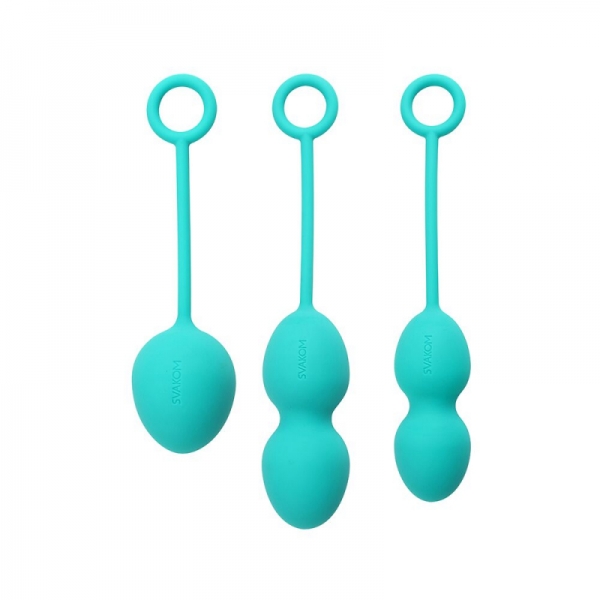 Набір вагінальних кульок зі зміщеним центром ваги Svakom Nova Green Набір вагінальних кульок зі зміщеним центром ваги Svakom Nova Green