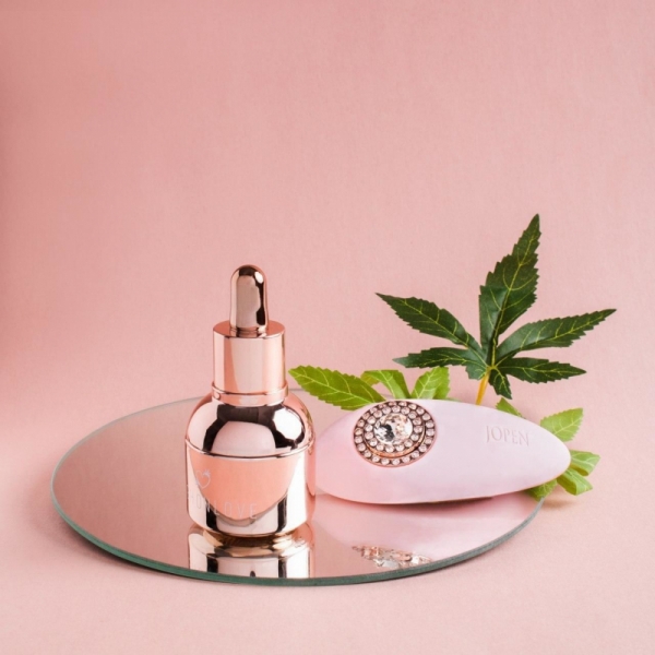 Подарунковий набір HighOnLove & JOPEN: Objects of Desire (краплі для клітора і вібратор з кристалами)