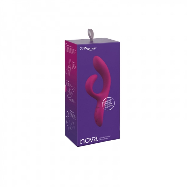 Смарт вібратор-кролик We-Vibe Nova Fuchsia, ергономічний, регульований кут нахилу ствола Смарт вібратор-кролик We-Vibe Nova Fuchsia, ергономічний, регульований кут нахилу ствола
