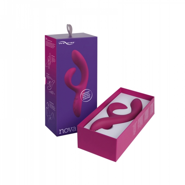 Смарт вібратор-кролик We-Vibe Nova Fuchsia, ергономічний, регульований кут нахилу ствола Смарт вібратор-кролик We-Vibe Nova Fuchsia, ергономічний, регульований кут нахилу ствола