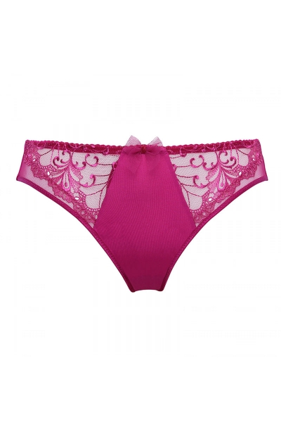 Трусики бразилиана с вышивкой Aurora C511 fuksia