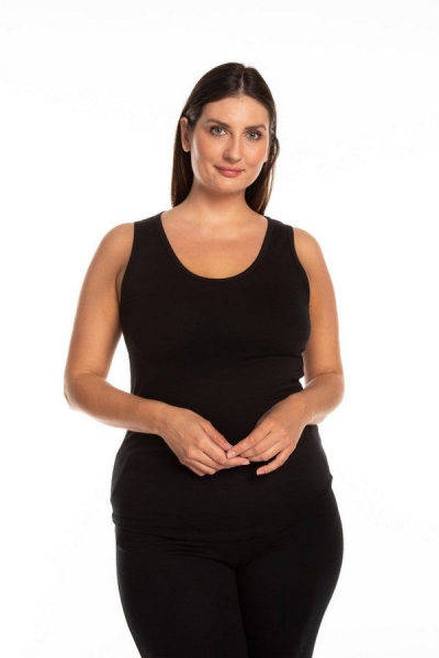 Утеплена майка з начосом 03212 Fleece black