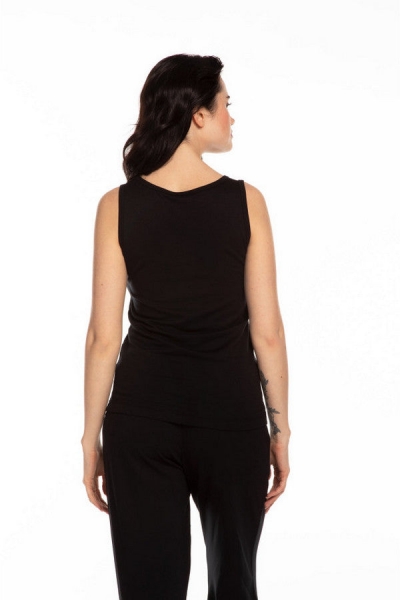 Утеплена майка з начосом 03212 Fleece black