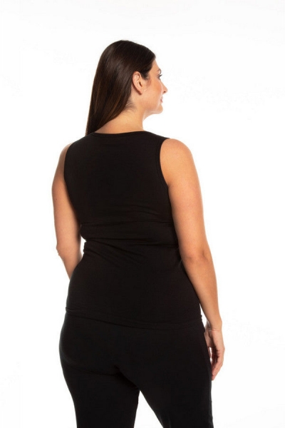 Утеплена майка з начосом 03212 Fleece black