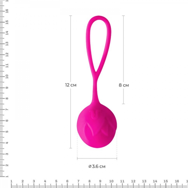 Вагінальні кульки Adrien Lastic Geisha Lastic Balls Mía Magenta (L), діаметр 4 см, вага 42гр Вагінальні кульки Adrien Lastic Geisha Lastic Balls Mía Magenta (L), діаметр 4 см, вага 42гр