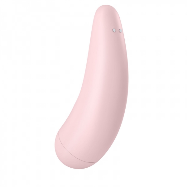 Вакуумний кліторальний стимулятор Satisfyer Curvy 2+, рожевий з керуванням через інтернет Вакуумний кліторальний стимулятор Satisfyer Curvy 2+, рожевий з керуванням через інтернет