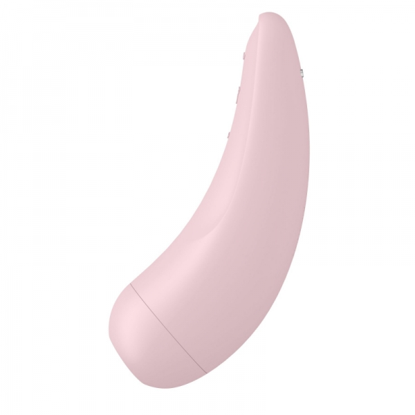 Вакуумний кліторальний стимулятор Satisfyer Curvy 2+, рожевий з керуванням через інтернет Вакуумний кліторальний стимулятор Satisfyer Curvy 2+, рожевий з керуванням через інтернет