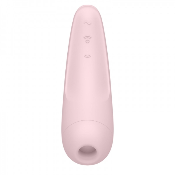 Вакуумний кліторальний стимулятор Satisfyer Curvy 2+, рожевий з керуванням через інтернет Вакуумний кліторальний стимулятор Satisfyer Curvy 2+, рожевий з керуванням через інтернет