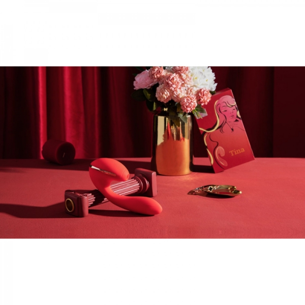 Вакуумний вібратор Kistoy Tina з підігрівом, вагінально-кліторальний, діаметр 3.5 см Вакуумний вібратор Kistoy Tina з підігрівом, вагінально-кліторальний, діаметр 3.5 см