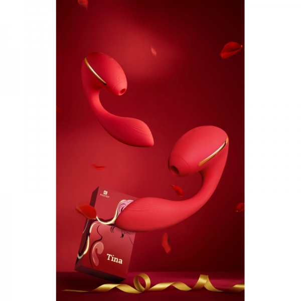 Вакуумний вібратор Kistoy Tina з підігрівом, вагінально-кліторальний, діаметр 3.5 см Вакуумний вібратор Kistoy Tina з підігрівом, вагінально-кліторальний, діаметр 3.5 см