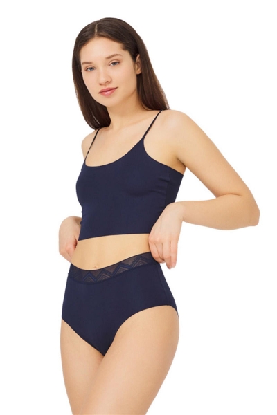 Высокие трусики слип CH4039 navy blue