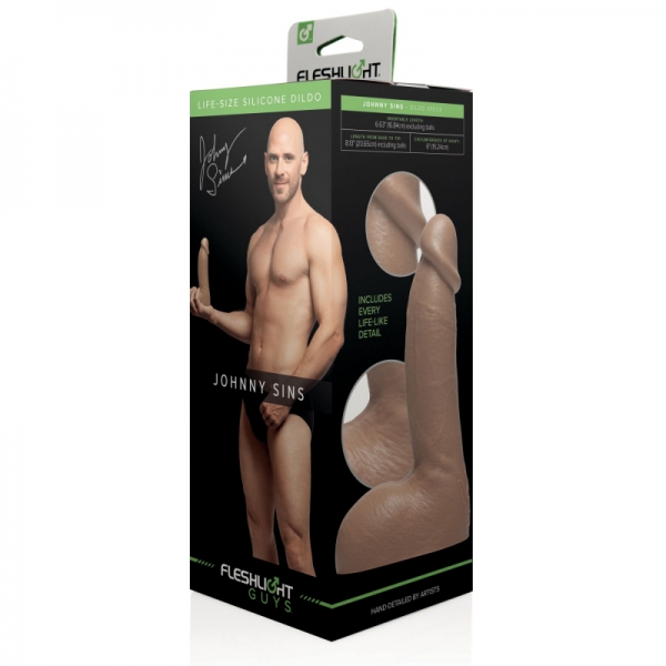 Фалоімітатор Fleshlight Guys: Johnny Sins Dildo, по зліпку пеніса, лисий з Браззерс Фалоімітатор Fleshlight Guys: Johnny Sins Dildo, по зліпку пеніса, лисий з Браззерс