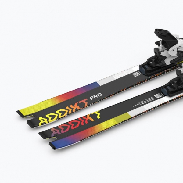 Гірські лижі Salomon Addikt Pro + Z12 GW білий/чорний/безпечно-жовтий 10