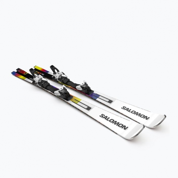 Гірські лижі Salomon Addikt Pro + Z12 GW білий/чорний/безпечно-жовтий 8