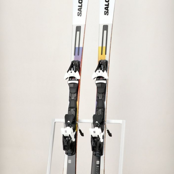 Гірські лижі Salomon Addikt Pro + Z12 GW білий/чорний/безпечно-жовтий 12