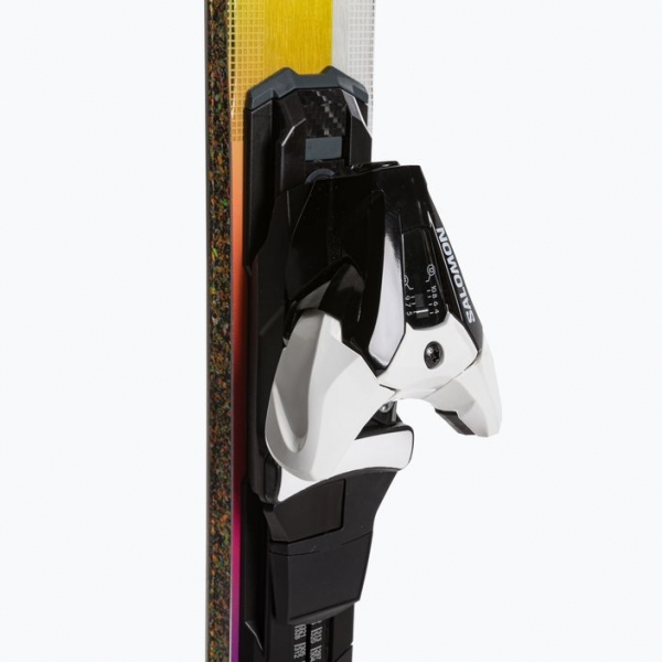 Гірські лижі Salomon Addikt Pro + Z12 GW білий/чорний/безпечно-жовтий 4