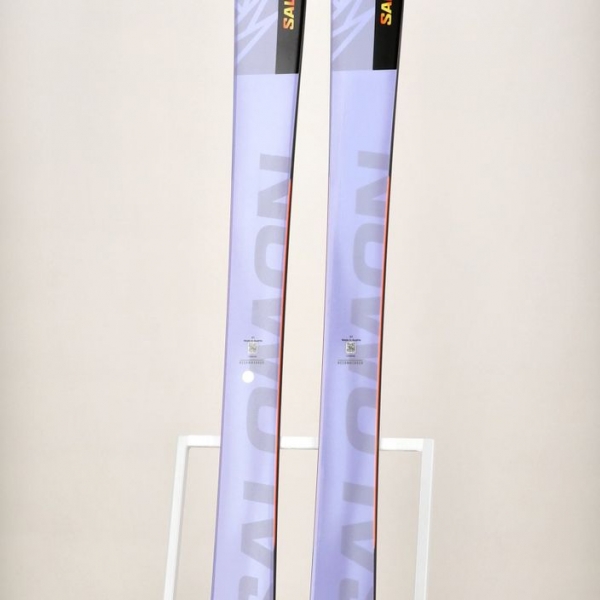 Гірські лижі Salomon QST 106 + скіни солодка лаванда/полум'яний апельсин 11
