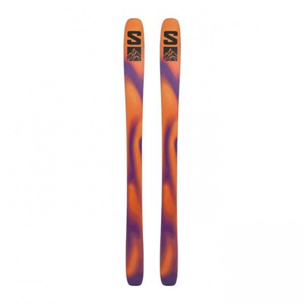 Гірські лижі Salomon QST 98 + Skins reef waters/flame orange/royal purple 2