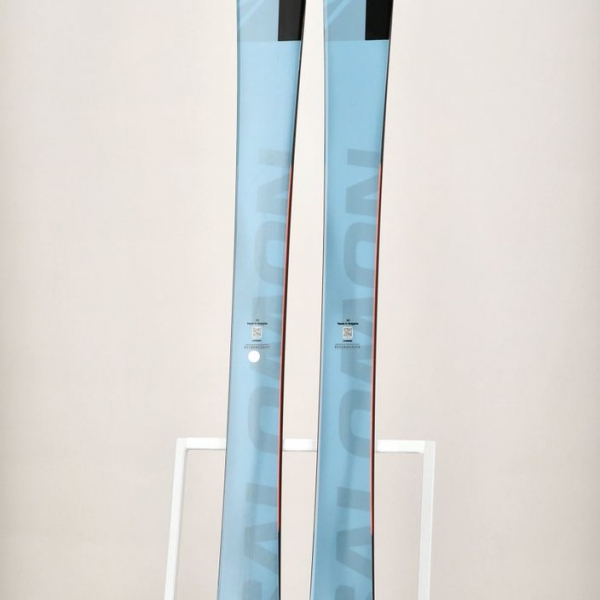 Гірські лижі Salomon QST 98 + Skins reef waters/flame orange/royal purple 11