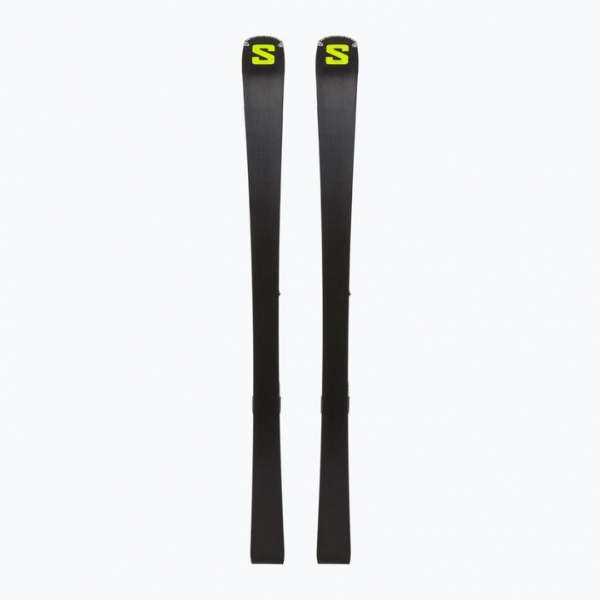 Гірські лижі Salomon S/Max 8 XT + M11 GW чорні/дерево/безпечно-жовті 3