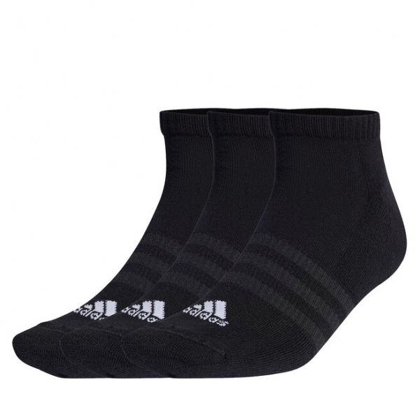 adidas Короткі шкарпетки unisex adidas Cushioned Low-Cut Socks 3 Pairs IC1332 black/white