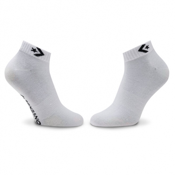 Converse Набір 3 пар низьких чоловічих шкарпеток Converse E746W Білий