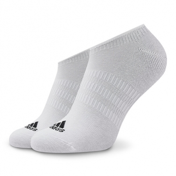 adidas Набір 3 пар низьких шкарпеток unisex adidas Thin And Light IC1328 Medium Grey Heather/White /Black
